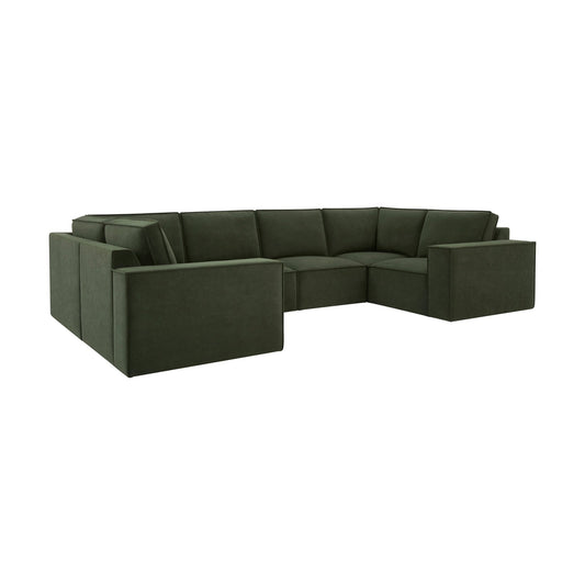 Brooklyn U Shape Sofa - Dark Olive - DUSK