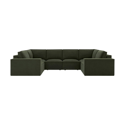 Brooklyn U Shape Sofa - Dark Olive - DUSK