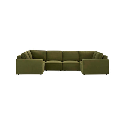 Brooklyn U-Shape Sofa - Muted Moss - DUSK