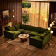 Brooklyn U-Shape Sofa - Muted Moss - DUSK