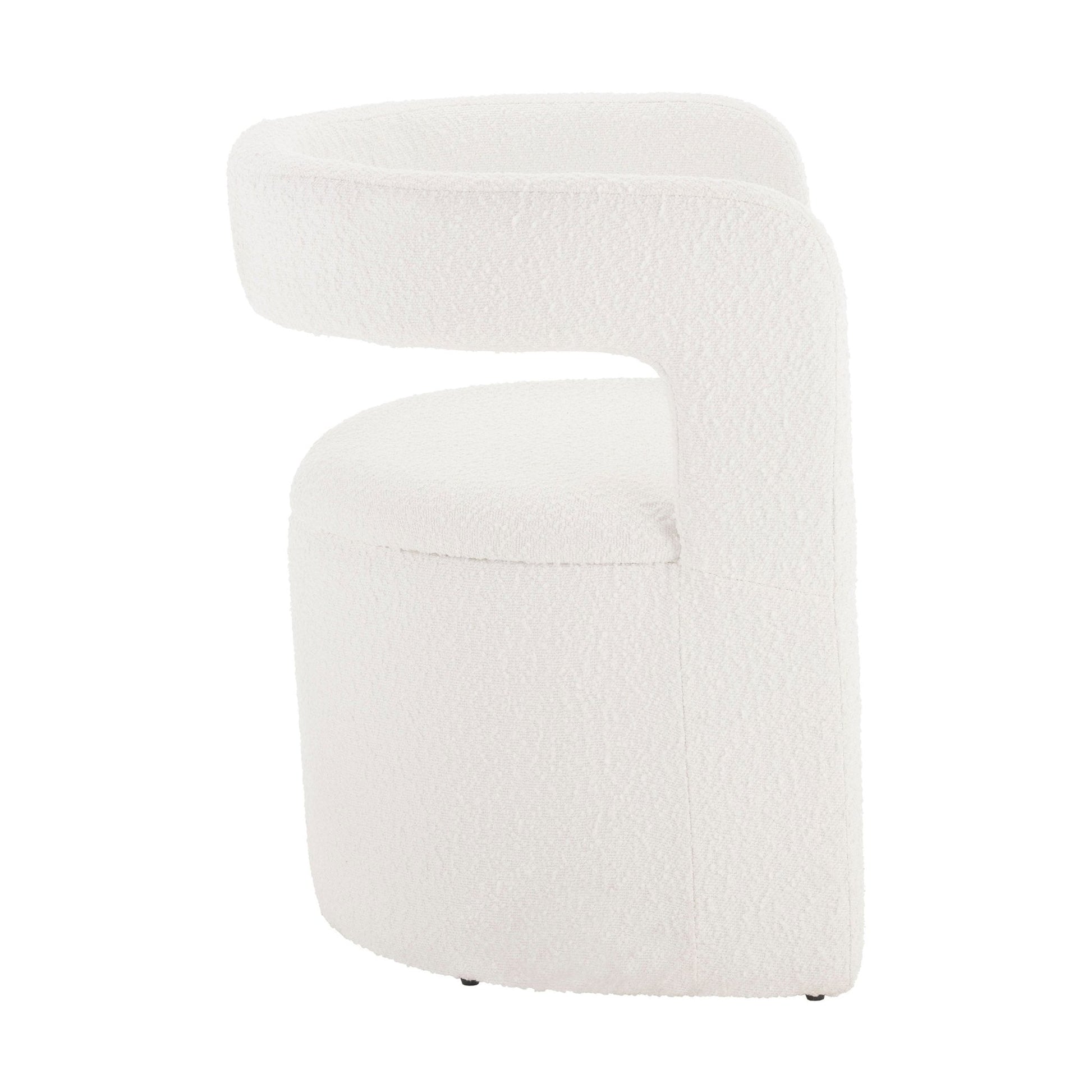 Bryony Accent Chair - Boucle Ivory - DUSK