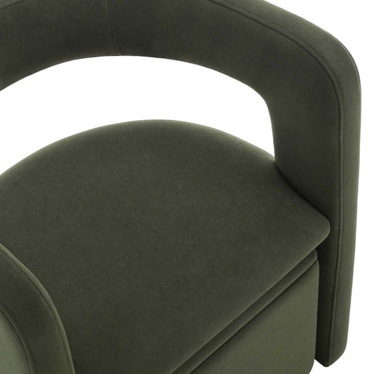 Bryony Accent Chair - Dark Olive - DUSK