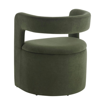 Bryony Accent Chair - Dark Olive - DUSK