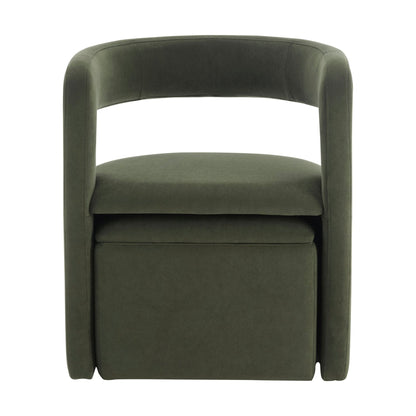 Bryony Accent Chair - Dark Olive - DUSK