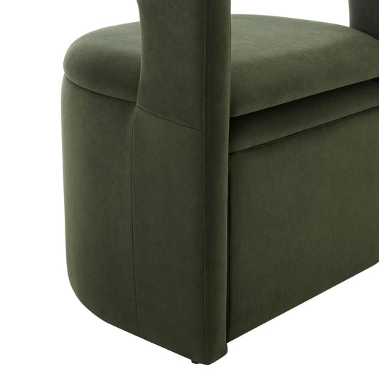 Bryony Accent Chair - Dark Olive - DUSK