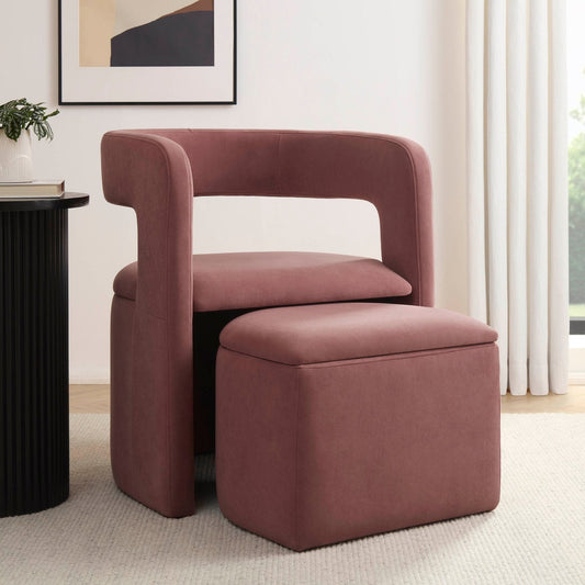 Bryony Accent Chair - Pink - DUSK