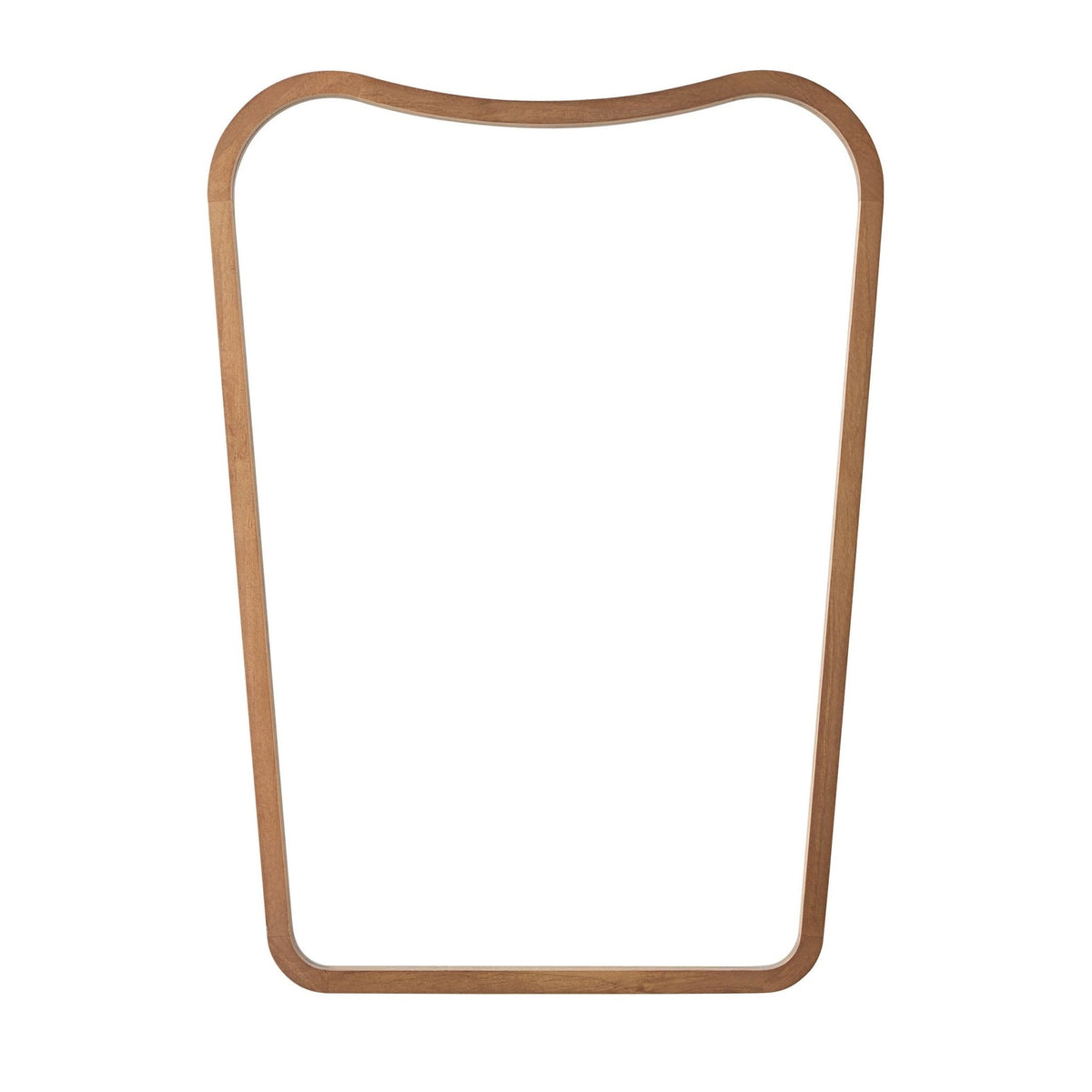 Cady Curved Wood Wall Mirror - Light Wood - DUSK