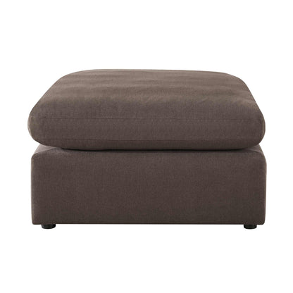 Cairo Feather Pouffe - Chocolate - DUSK