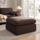 Cairo Feather Pouffe - Chocolate - DUSK