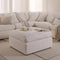 Cairo Feather Pouffe - Vanilla - DUSK