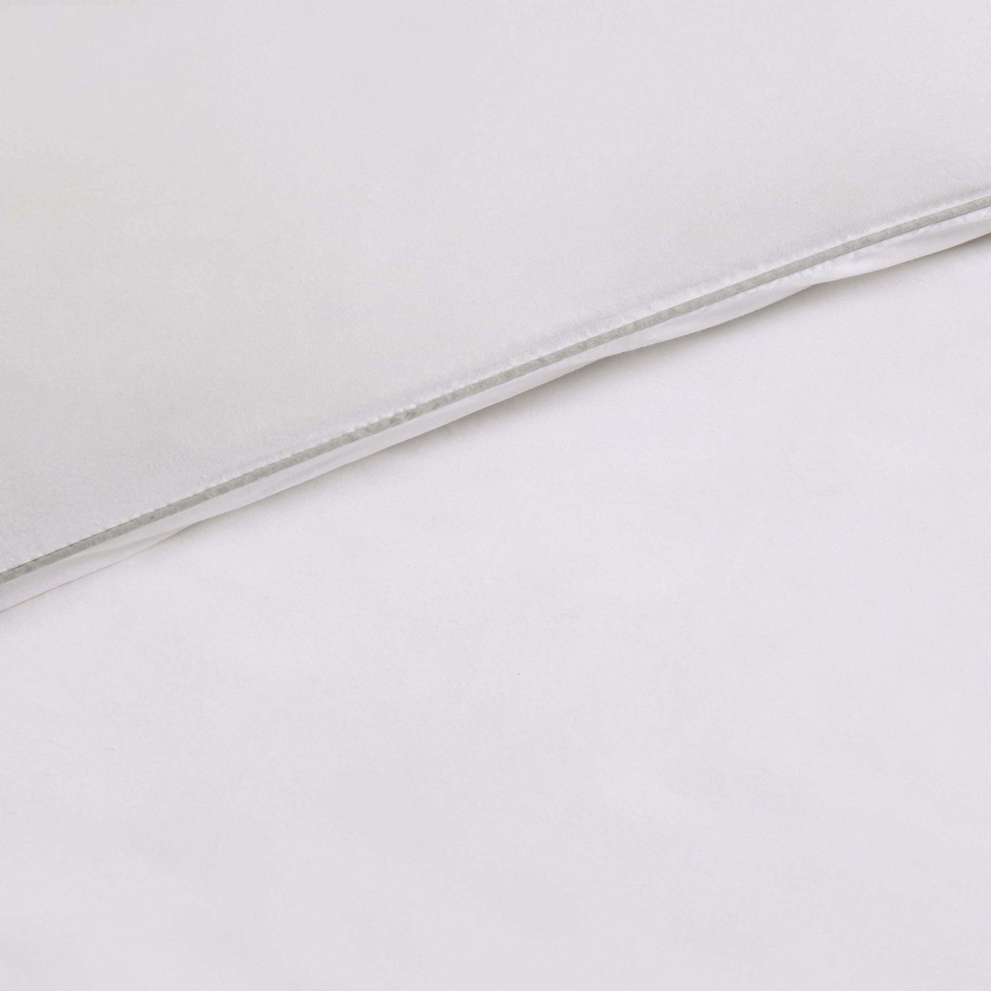 Cambridge 200 Thread Count Duvet Cover - Cotton - White/Grey - DUSK