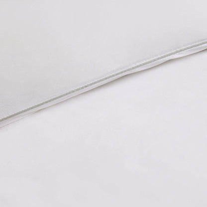 Cambridge 200 Thread Count Duvet Cover - Cotton - White/Grey - DUSK