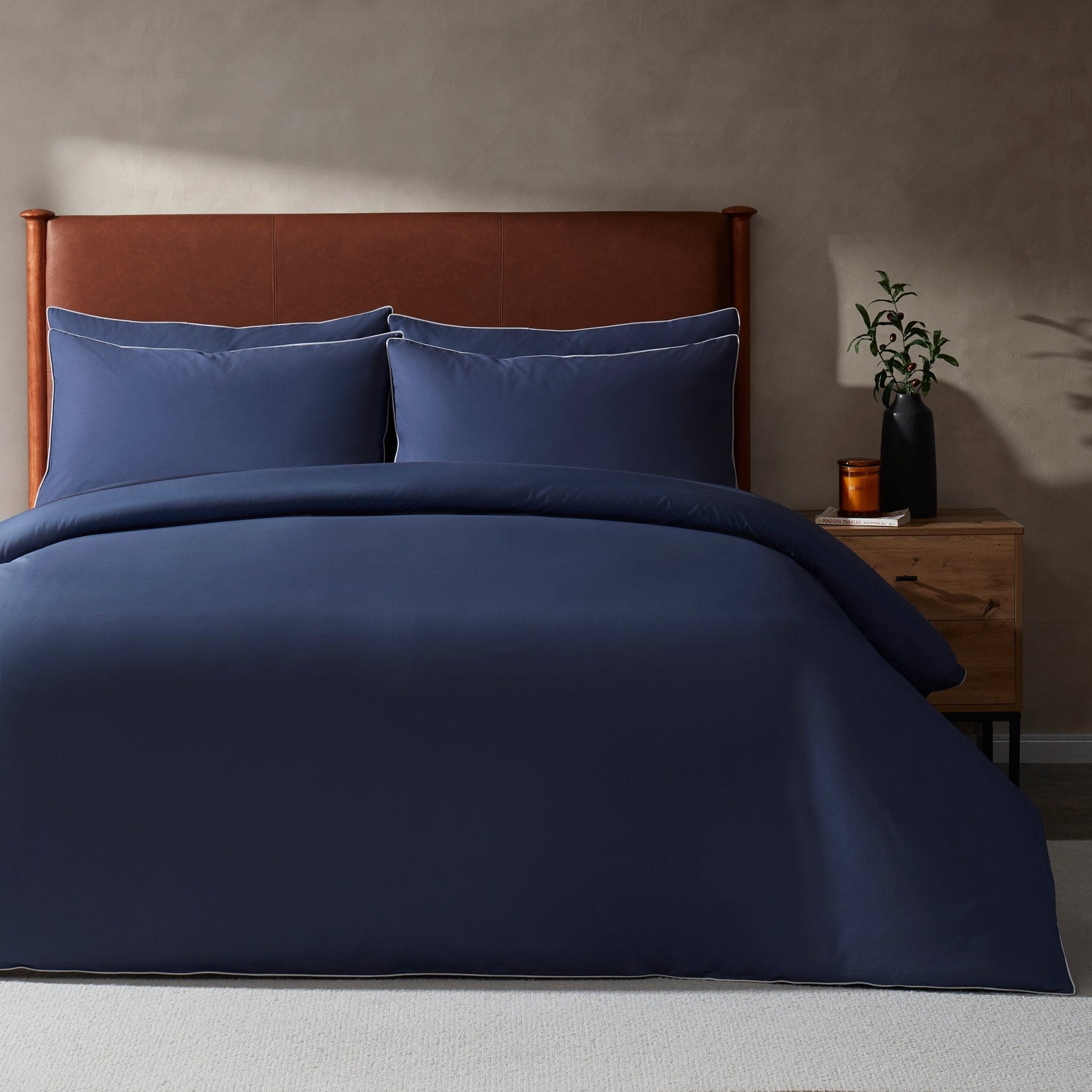 Cambridge 200 Thread Count Duvet Cover - French Blue - DUSK