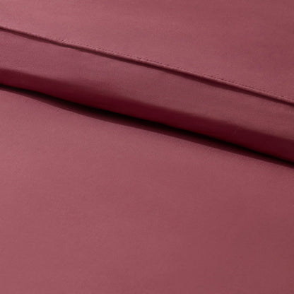 Cambridge Piped Edge 200 Thread Count Duvet Cover - Dark Berry - DUSK