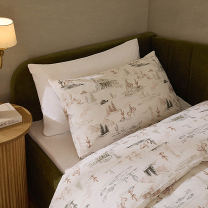 Cameron Cowboy 100% Cotton Kids Duvet Cover & Pillowcase Set - Green - DUSK