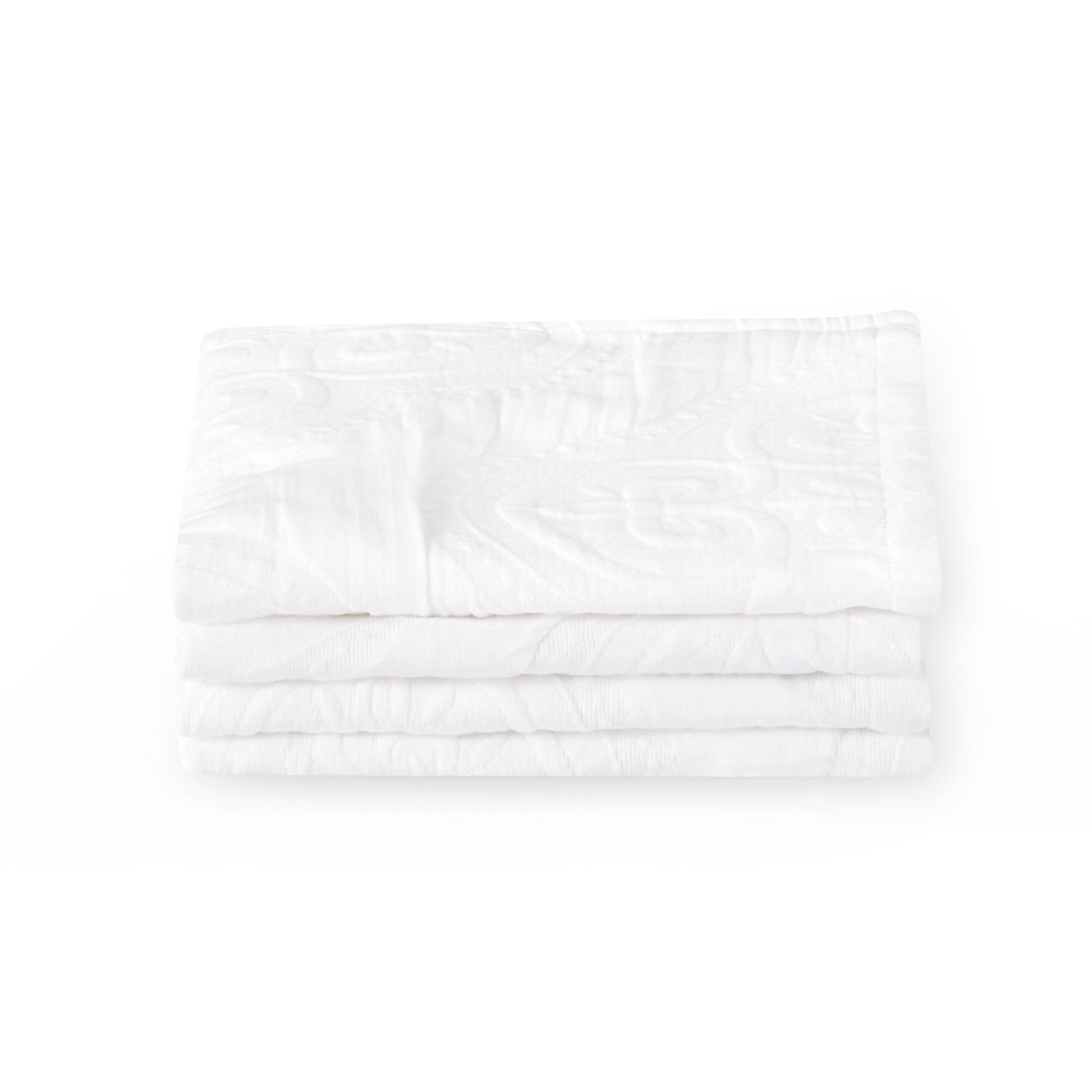 Cannes Matelassé 300 Thread Count Set of 4 Napkins - White - DUSK