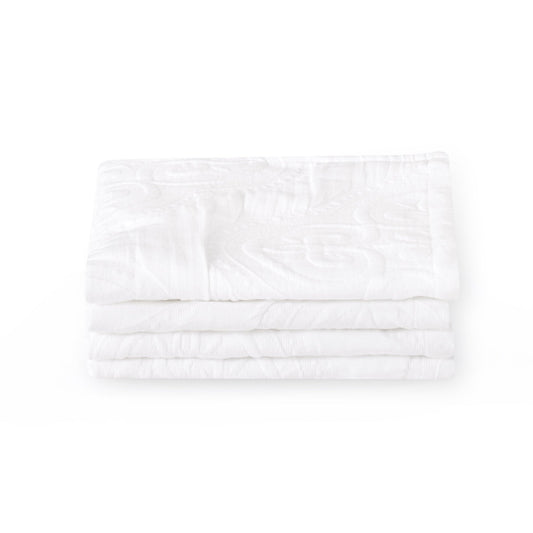 Cannes Matelassé 300 Thread Count Set of 4 Napkins - White - DUSK