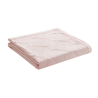 Cannes Matelassé Bedspread - Ballet Slipper - DUSK