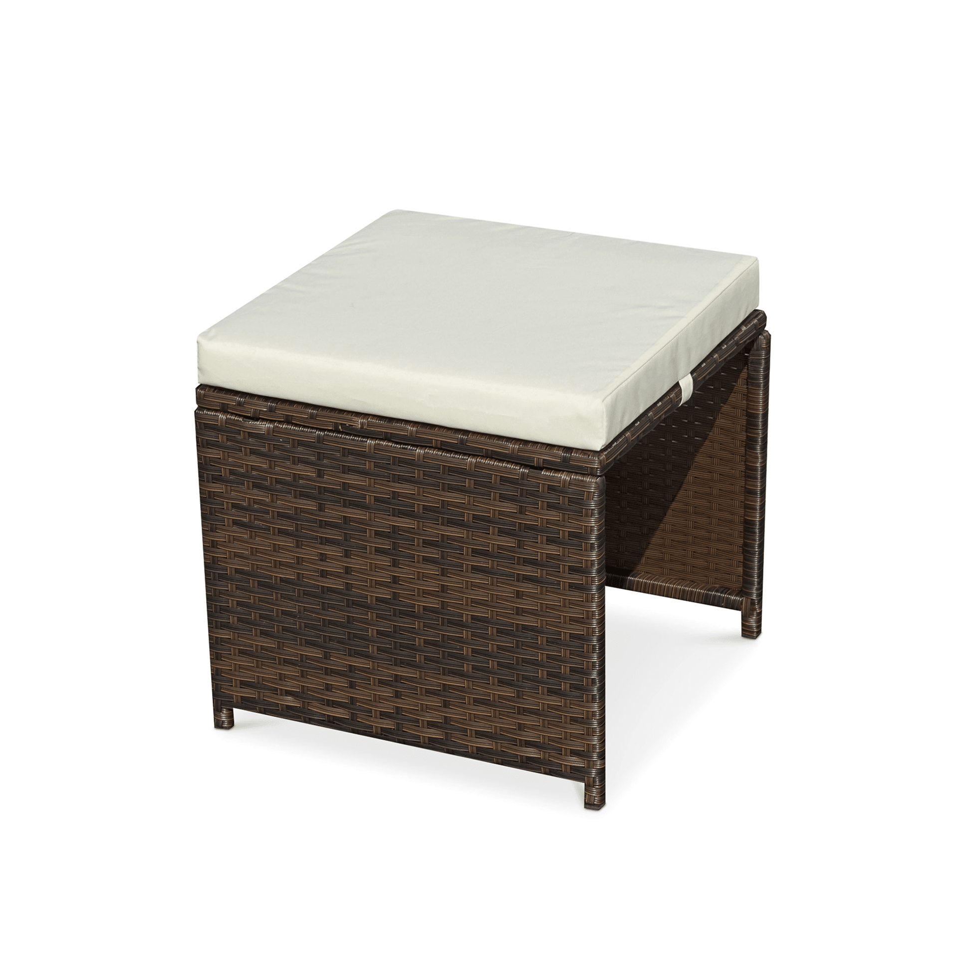 Cannes Outdoor 8 - Seater Dining Set - Brown - DUSK