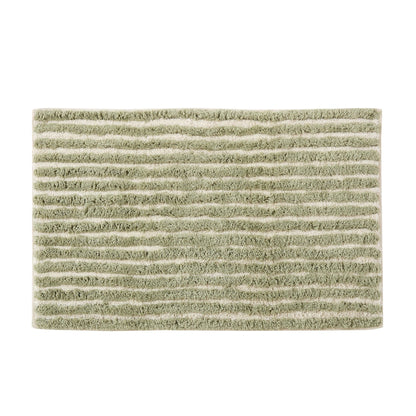 Capri Tufted Stripe Bath Mat - Olive - DUSK