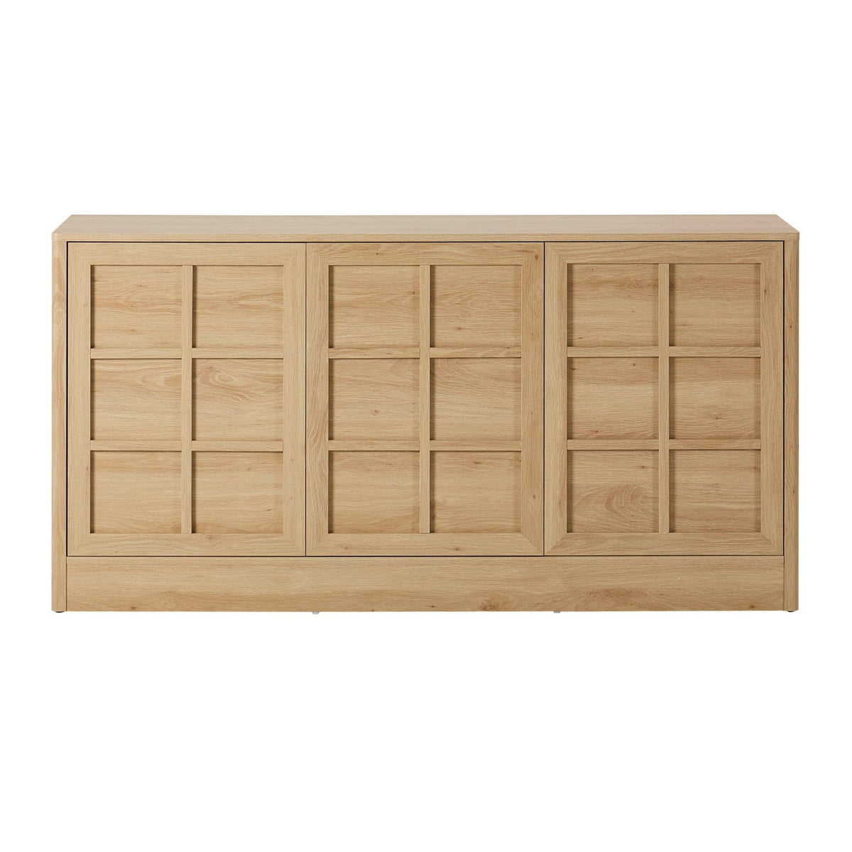 Carly 3 Door Sideboard - Light Oak Effect - DUSK