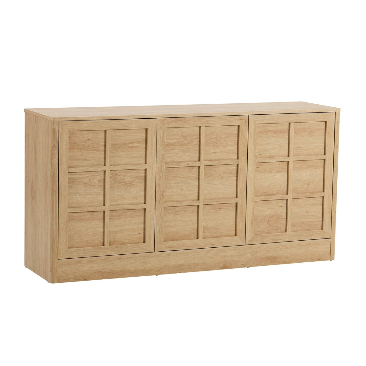 Carly 3 Door Sideboard - Light Oak Effect - DUSK