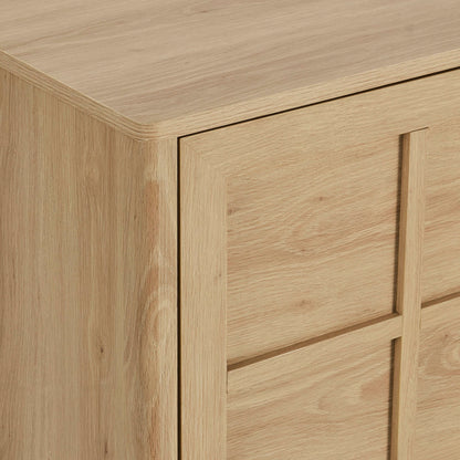 Carly 3 Door Sideboard - Light Oak Effect - DUSK
