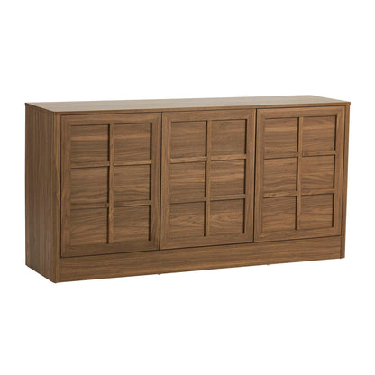 Carly 3 Door Sideboard - Medium Wood - DUSK