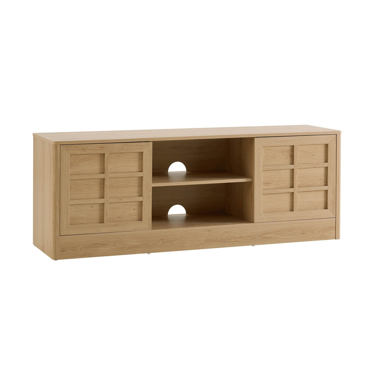 Carly TV Unit for TVs up to 65" - Light Oak Effect - DUSK