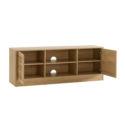 Carly TV Unit for TVs up to 65" - Light Oak Effect - DUSK