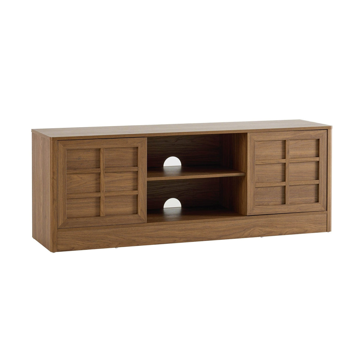 Carly TV Unit for TVs up to 65" - Medium Wood - DUSK