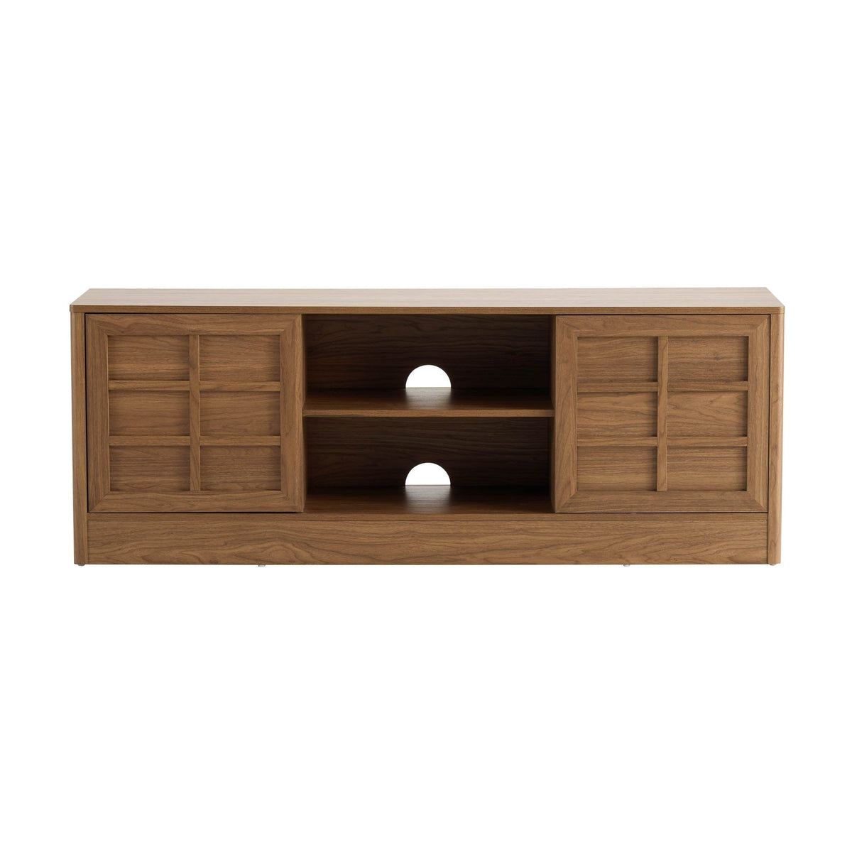 Carly TV Unit for TVs up to 65" - Medium Wood - DUSK