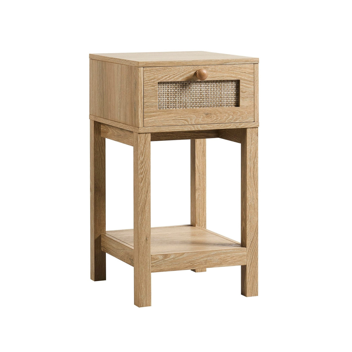 Carmen Bamboo Nightstand - Light Wood - DUSK