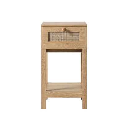 Carmen Bamboo Nightstand - Light Wood - DUSK