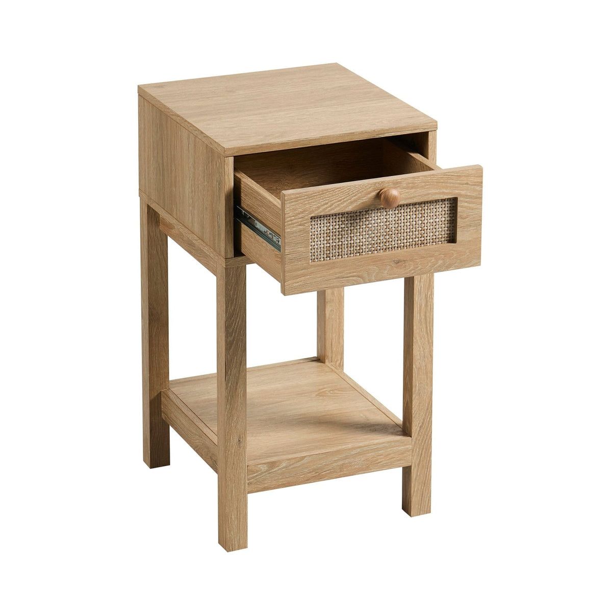 Carmen Bamboo Nightstand - Light Wood - DUSK
