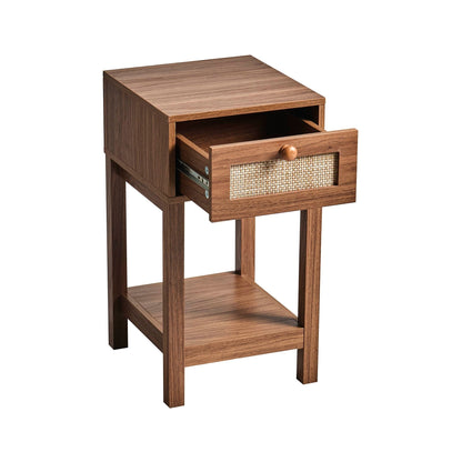 Carmen Bamboo Nightstand - Medium Wood - DUSK