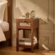 Carmen Bamboo Nightstand - Medium Wood - DUSK