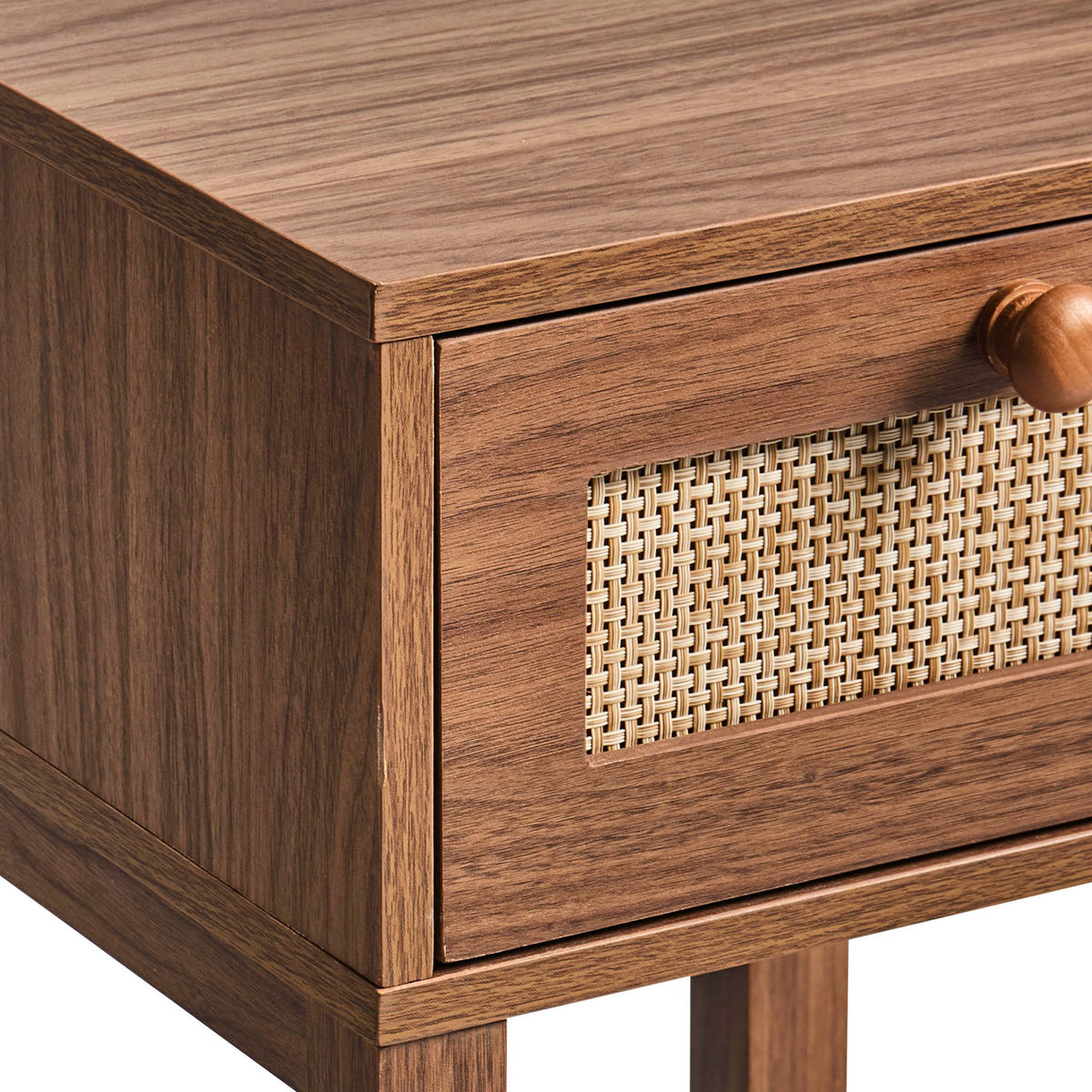 Carmen Bamboo Nightstand - Medium Wood - DUSK