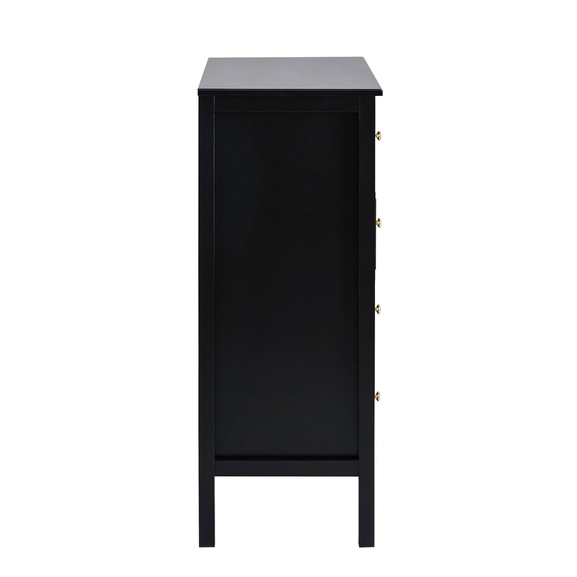Carolina 5 Drawer Chest - Black - DUSK