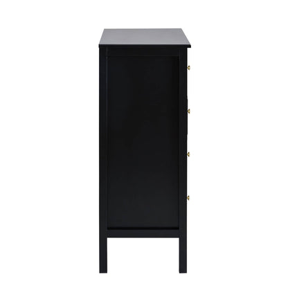 Carolina 5 Drawer Chest - Black - DUSK