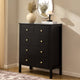Carolina 5 Drawer Chest - Black - DUSK