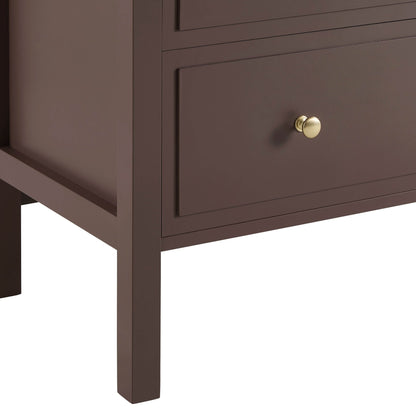 Carolina 5 Drawer Chest - Mocha - DUSK