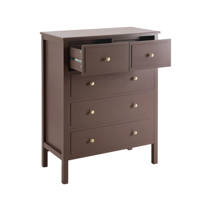 Carolina 5 Drawer Chest - Mocha - DUSK