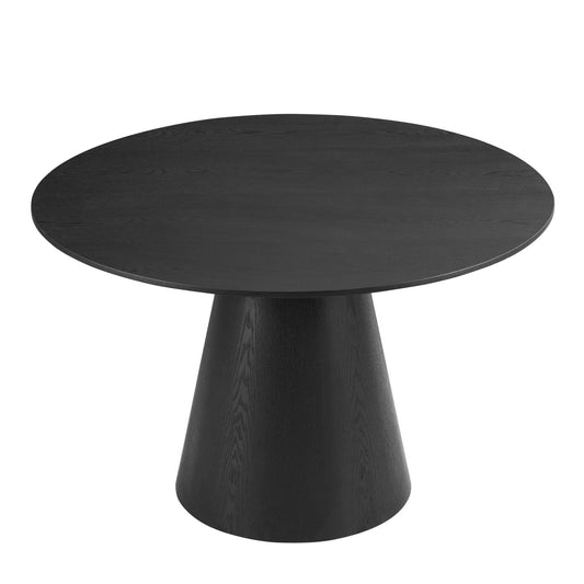 Cassie 4 - 6 Seater Dining Table - Black Wood - DUSK