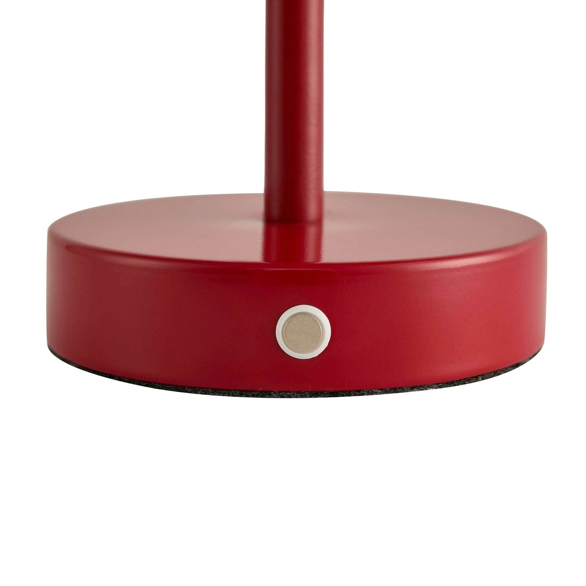 Cerise LED Rechargeable Wireless Table Lamp - Red - DUSK