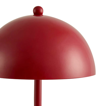 Cerise LED Rechargeable Wireless Table Lamp - Red - DUSK