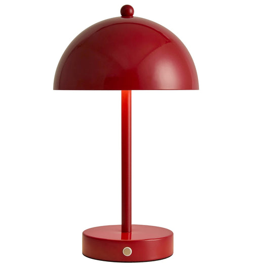 Cerise LED Rechargeable Wireless Table Lamp - Red - DUSK