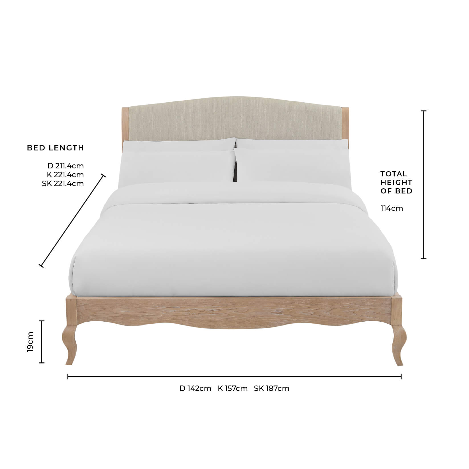 Chambery Bed Frame - Berry - DUSK