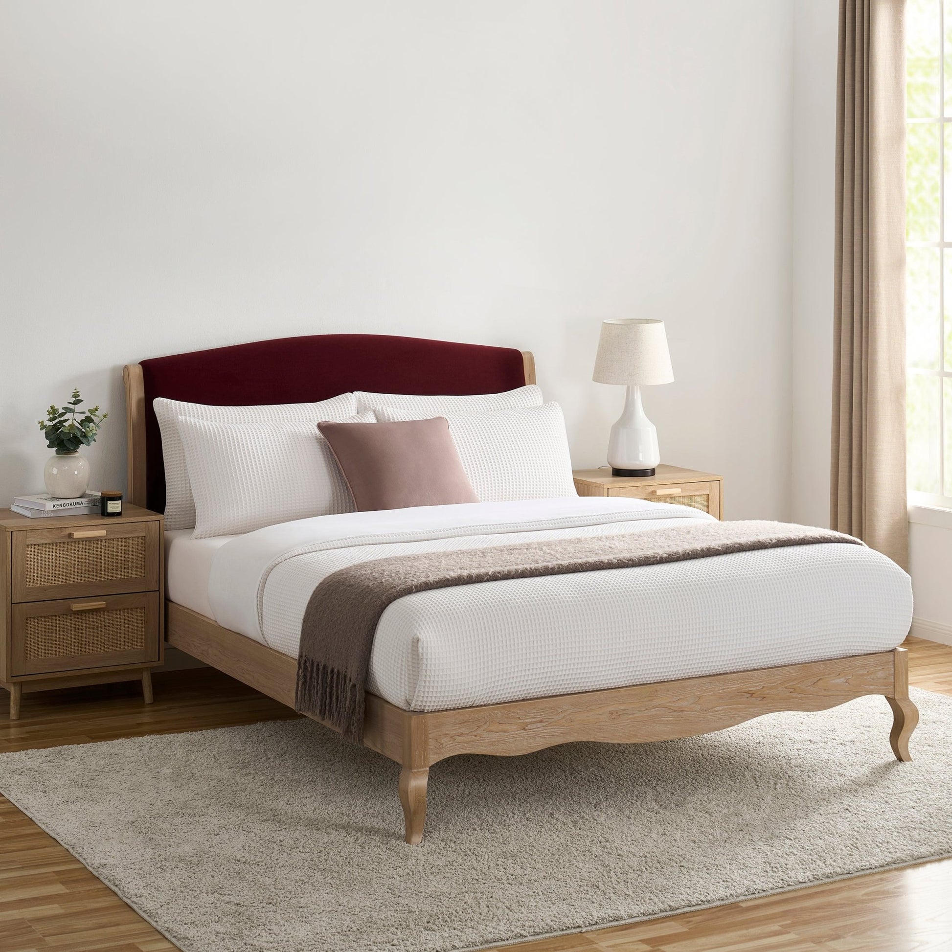 Chambery Bed Frame - Berry - DUSK