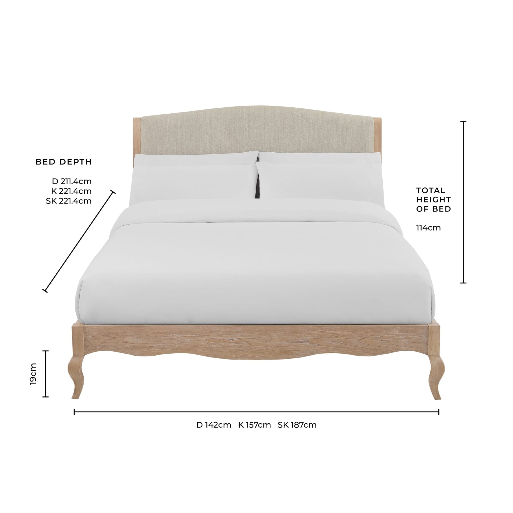 Chambery Bed Frame - Ink - DUSK